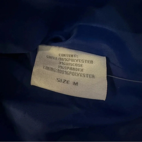 NWOT-DELIAS Blue Pleated Button Down Coat Y2K.‎ Size Medium. - Picture 9 of 9